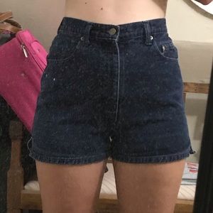 Bass High waisted dark jean shorts